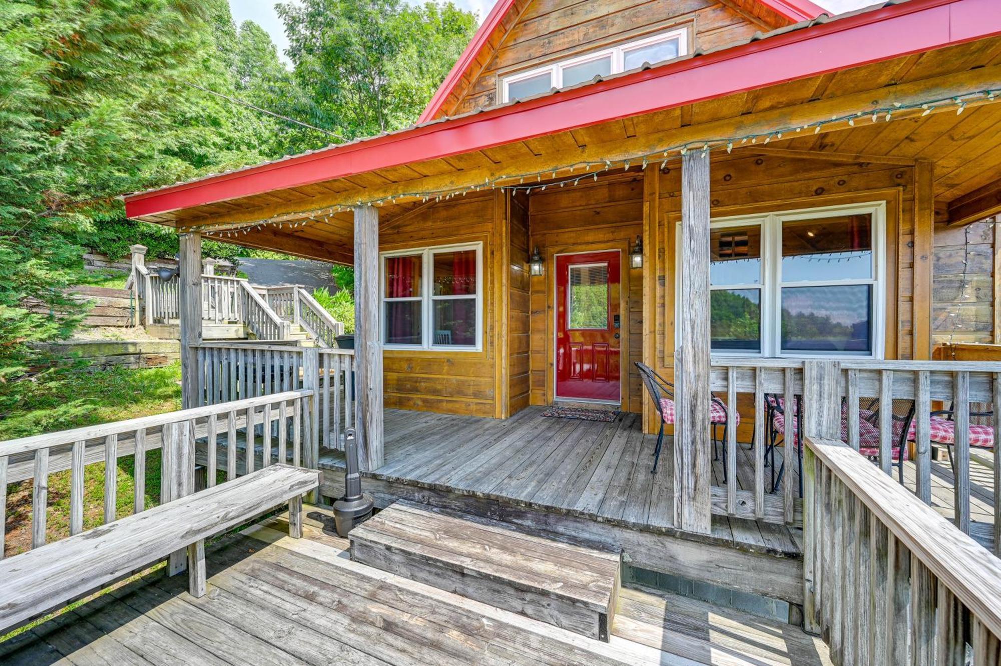 Warm And Cozy Cabin With Deck On Top Of The Blue Ridge Fancy Gap Zewnętrze zdjęcie