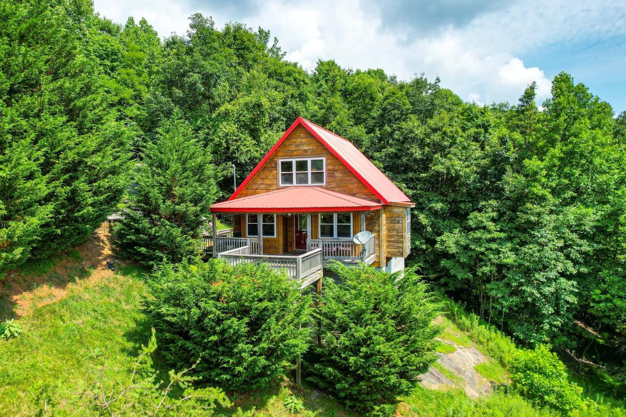 Warm And Cozy Cabin With Deck On Top Of The Blue Ridge Fancy Gap Zewnętrze zdjęcie